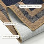 3x5 Outdoor Rug, Jute Checkered Rugs, Indoor Rug - Image 7