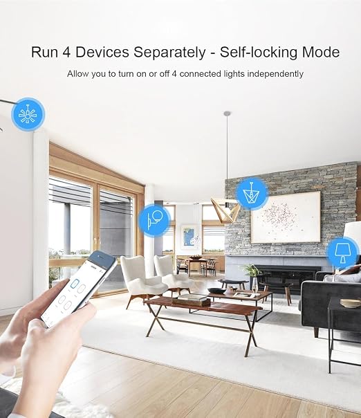 SONOFF 4CH R3 Smart Switch, 4 independently Channel WiFi Remote Time Switch - Image 3