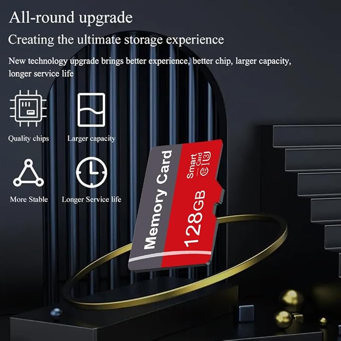 2 Pack Memory Card 128GB with Adapter, High Speed TF Card, UHS-I C10 A1 Memory - Image 3