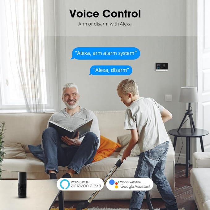 PGST Wireless Home Security System, 17-Piece Kit, Outdoor Camera, Phone APP - Image 4