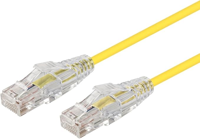 Monoprice Cat6 7ft Yellow Component Level Patch Cable UTP 28AWG 550MHz Pure by Monoprice