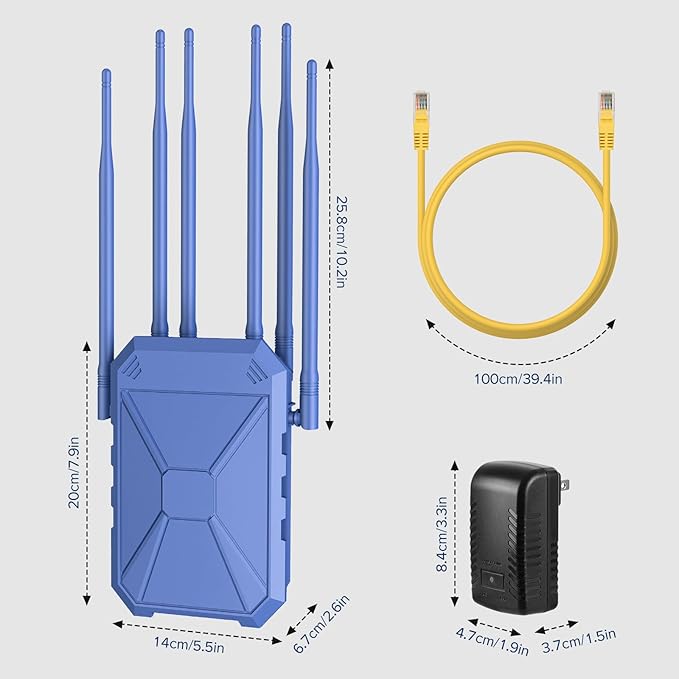 AX1800 Outdoor WiFi 6 Extender, Long Range Outdoor WiFi Extender Signal Booster - Image 7