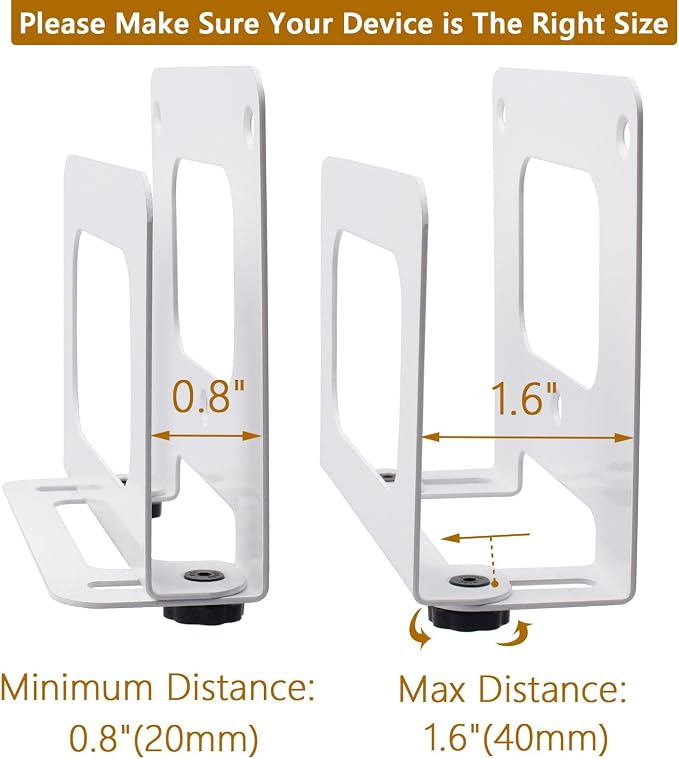 Cable Box Mount Modem Wall Mount Adjustable Wall Mount Holder - Image 2