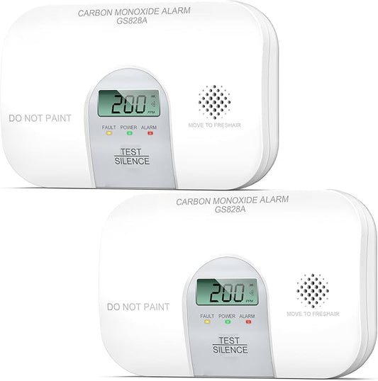 Siterwell Carbon Monoxide Detectors, 10 Year Product Life Portable Carbon by SITERWELL