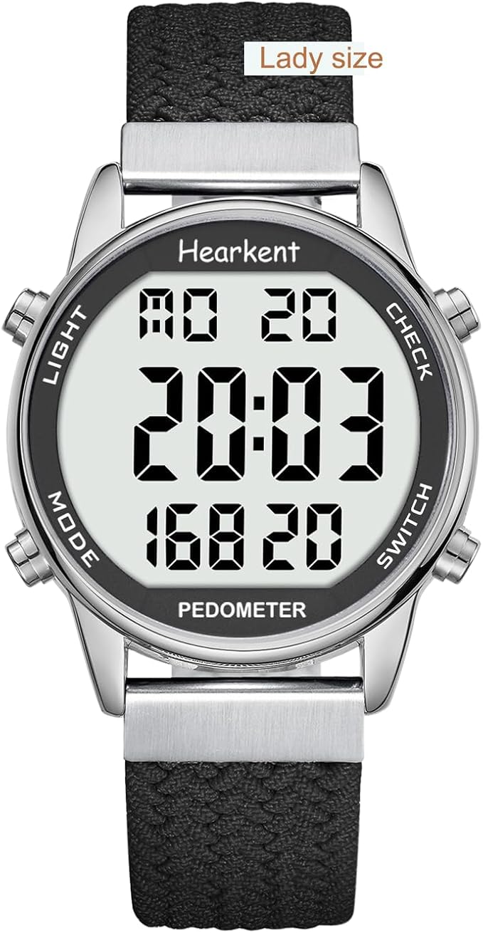 Hearkent Pedometer Watch for Walking Steps and Miles-Men&Women-Step Counter for by Hearkent