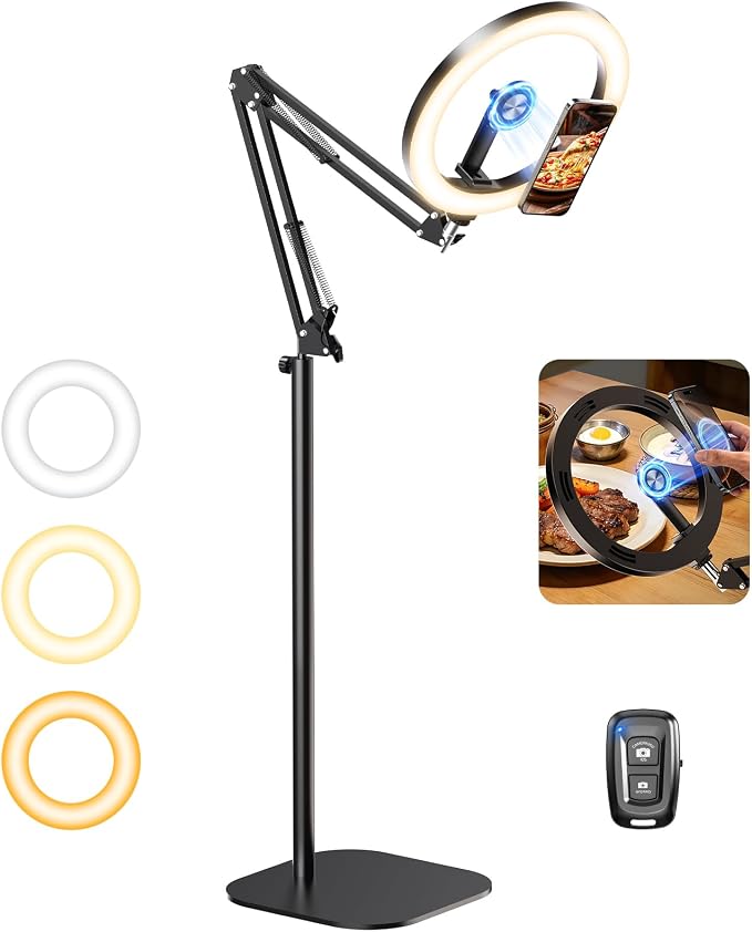 Magnetic Ring Light with Stand Tripod by Evershop