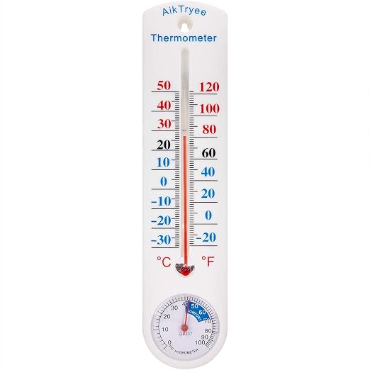 Outdoor Indoor Hygrometer Thermometer, Humidity Monitor, Temperature Humidity by AikTryee