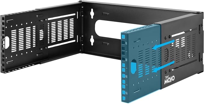 Tecmojo 4U Wall Mount Network Rack, Fits Shallow IT Equipments, 110 lbs Capacity by Tecmojo
