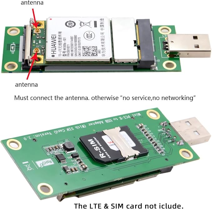 Mini PCI-E Wireless WWAN to USB 2.0 Riser Adapter Card - Image 7