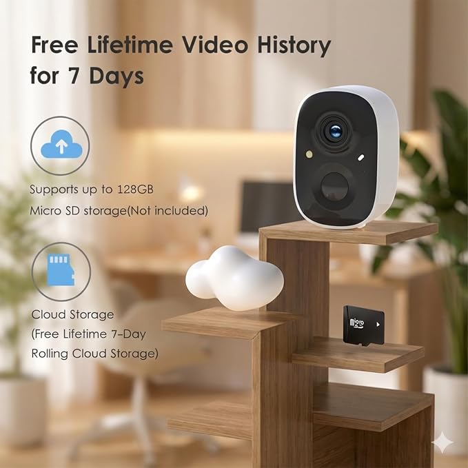 GMK Security Cameras Wireless Outdoor, 2K Battery Powered Cameras - Image 6