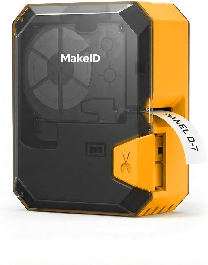 Makeid P31S Portable Industrial Label Printer, Mobile/PC Software. Comes by MakeID