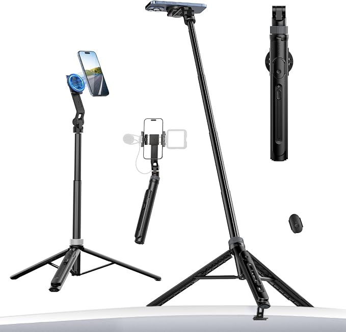 ULANZI TT88 Magnetic Tripod for iPhone 17, 2-in-1 Phone Clip & Dual Cold Shoe by ulanzi
