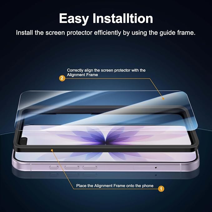 NEW'C 3x Screen Protector for iPhone 17+ 3x Camera Lens Protector, Sensor - Image 3