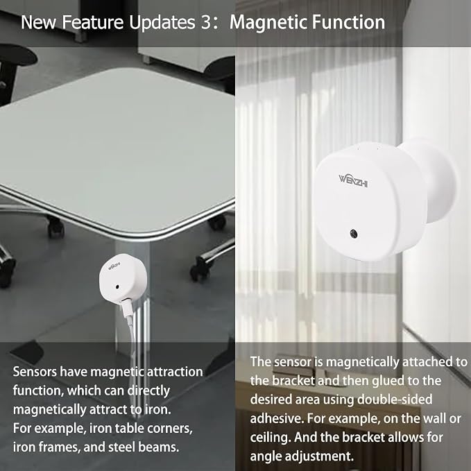 Presence Sensor, WenzhiIoT Smart Motion Sensor Zigbee 24 GHz Radar MmWave - Image 8