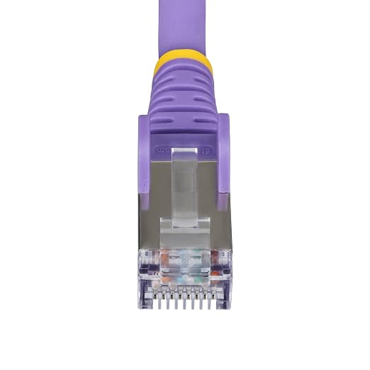 StarTech.com 1ft Purple CAT6a Ethernet Cable, Snagless RJ45, 100W PoE++ - Image 4