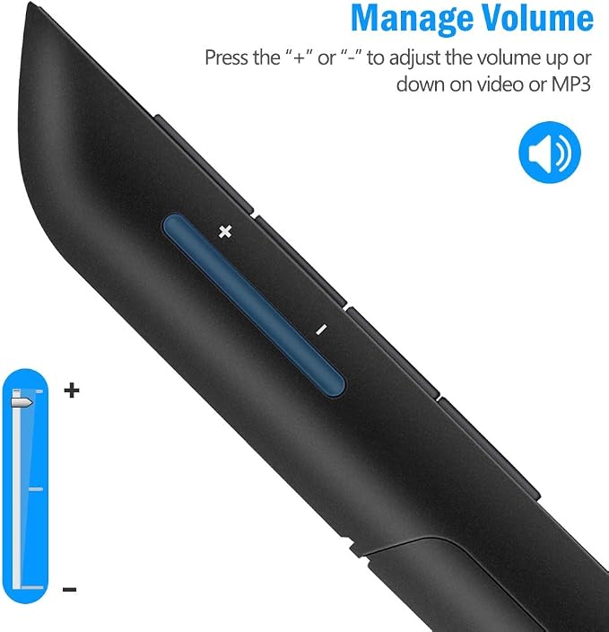 Dinofire Wireless Presenter, 2.4GHz RF + Bluetooth Presentation Clicker - Image 4