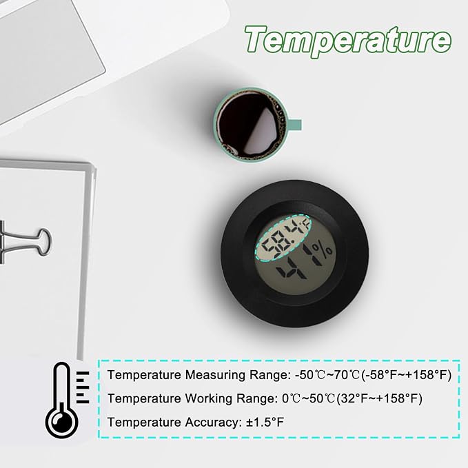 Mini Hygrometer Digital Thermometer Humidity Meter 15 Pack Hygrometer - Image 4