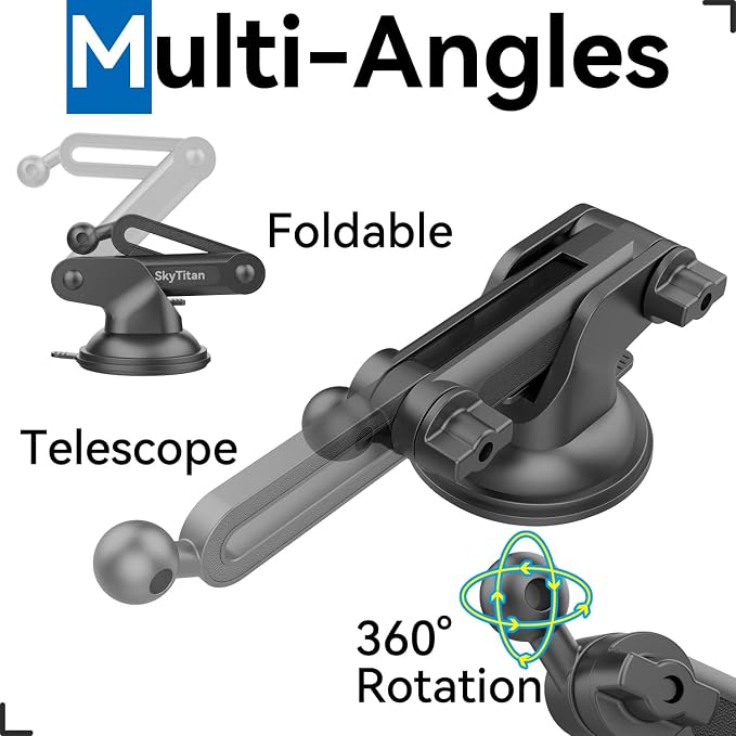 SkyTian for Garmin GPS Car Mount Replacement Sticky Suction Cup 17mm Ball Mount - Image 5