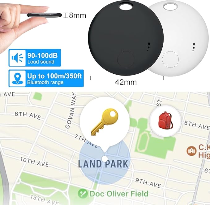 Tracker Tag 4 Packs Bluetooth Tracker, Smart Tag Locator Tracking Device - Image 7