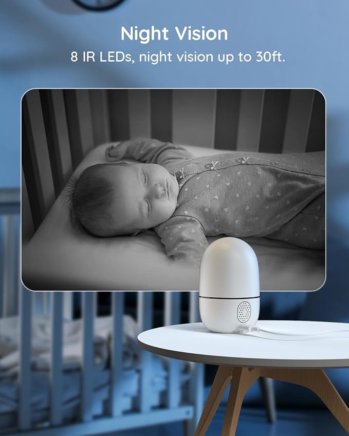 VIRTAVO XD1 Indoor Pet & Baby Camera, No Subscription Required, Dual-Lens 360° - Image 5