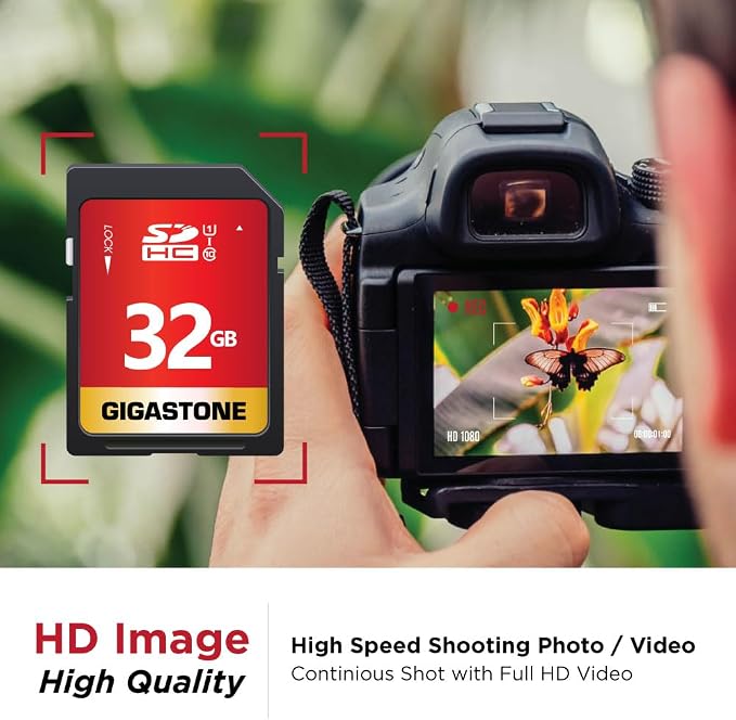 GIGASTONE 32GB SD Card 10-Pack UHS-I U1 Class 10 SDHC Memory Card High-Speed - Image 4