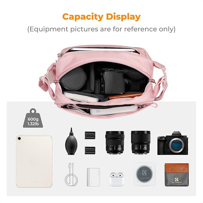K&F CONCEPT Camera Sling Bag Crossbody Bag Waterproof Camera Shoulder Backpack - Image 2