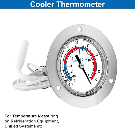 Cooler Thermometer Comercial Freezer Thermometer Capillary Design Refrigeration - Image 2