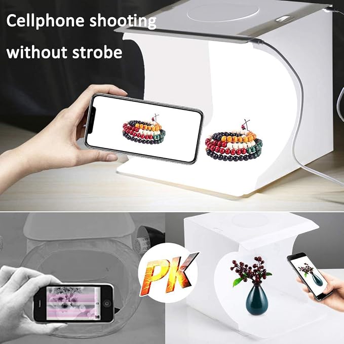 DUCLUS Mini Photo Studio Light Box, Portable Folding Photography Light Tent kit - Image 2