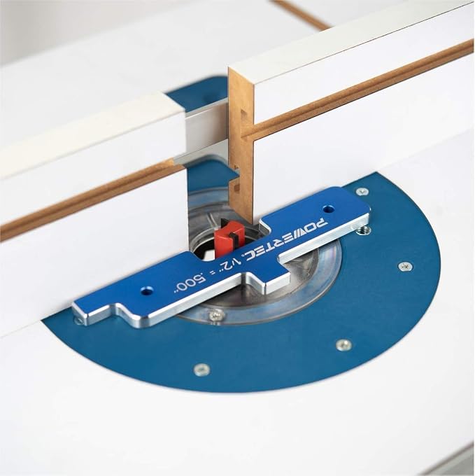 POWERTEC 7pc Set Router Table Setup Bars, 3-Gauges-in-One Aluminum Setup Blocks - Image 3