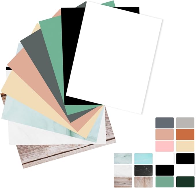 Meking 9PCS 16Patterns Product Photography Backdrops, Photo Background Flat Lay by Meking