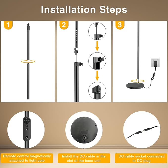 LitONES Ring Light with Stand, 15W Dimmable Zoom Lighting - Image 6