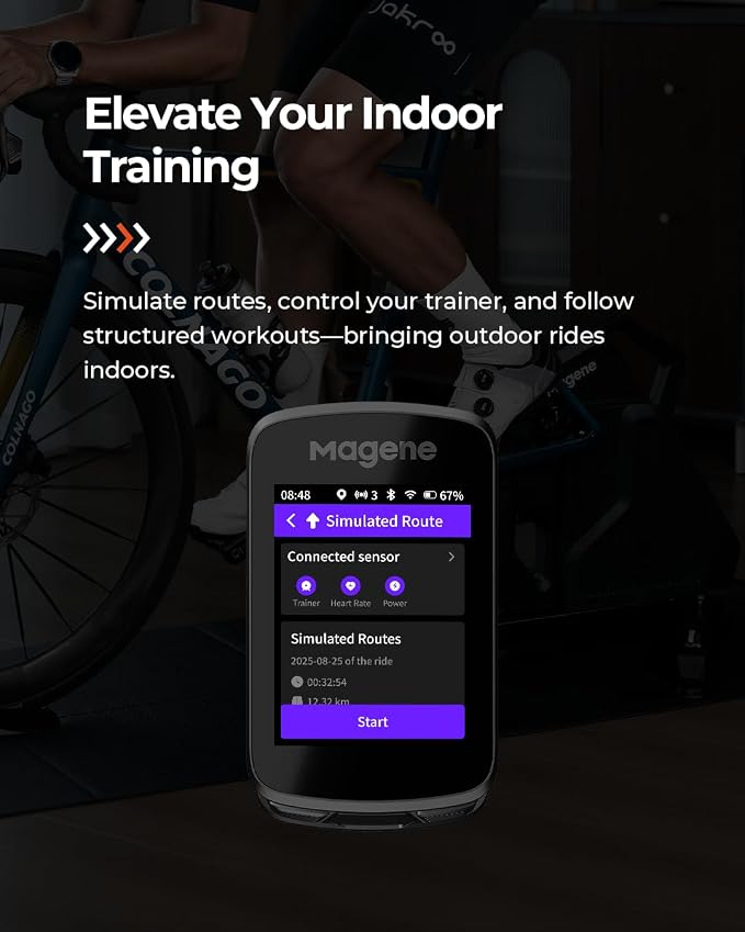 Magene C606 Pro GPS Bike Computer – 2.8" Transflective Touchscreen, 25Hr Battery - Image 7