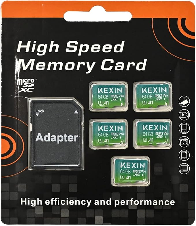 KEXIN Micro SD Card 64GB 5 Pack microSDXC Memory Card Class 10 Micro SD Card - Image 8