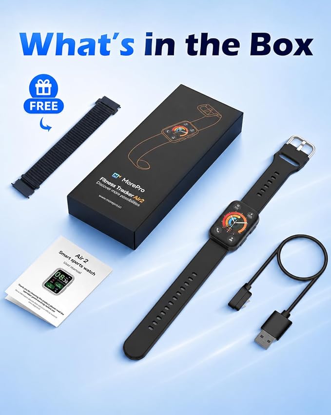 MorePro Health Fitness Tracker for Women Men, 24/7 Heart Rate Blood Pressure & - Image 9