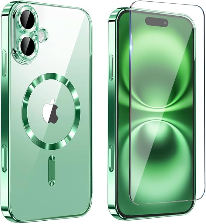 Magnetic Glossy Case for iPhone 17, iPhone17 Phone Case Slim Clear Luxury by Unknown