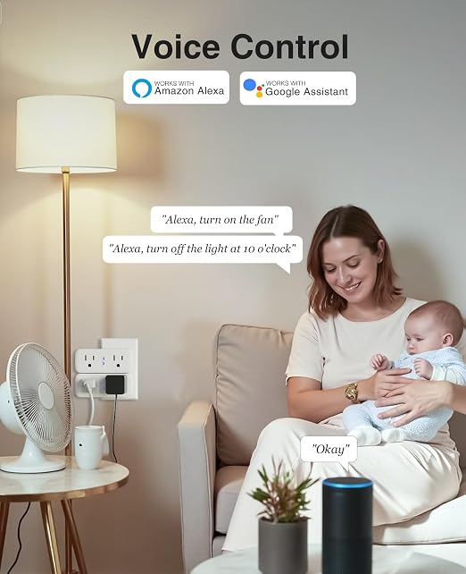 Dual Smart Plug 15A, GHome Smart Plugs Work - Image 4