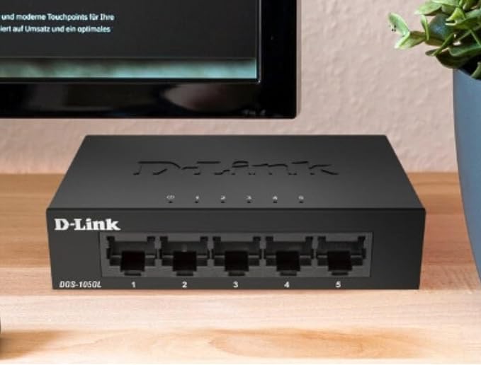 D-Link 5-Port Gigabit Unmanaged Ethernet Switch, Silent Fanless, Sturdy Metal - Image 2