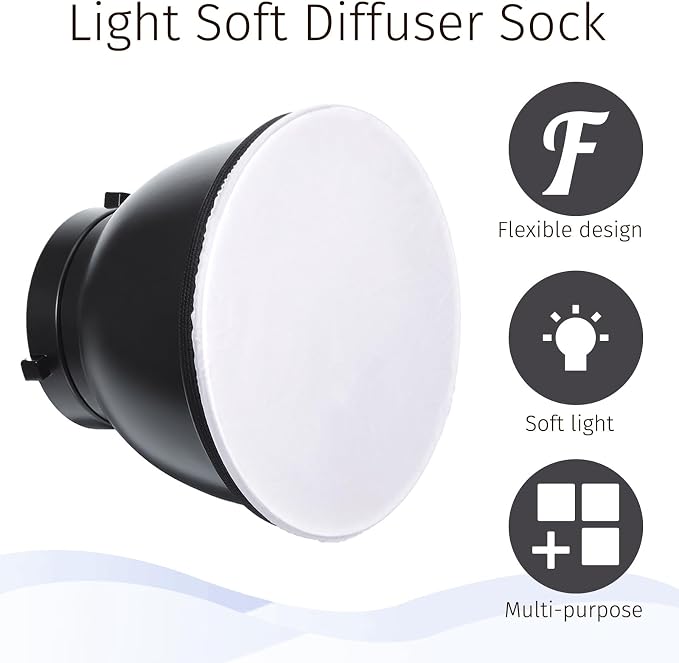 3 Pcs Light Diffuser, Standard Cloth Diffusers Lights Sock - Image 6
