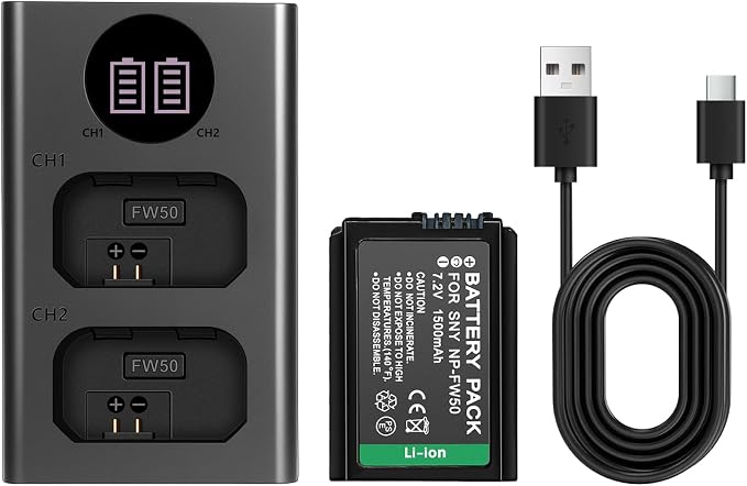 NP-FW50 1500mAh Rechargeable Lion Battery by CAMULTI