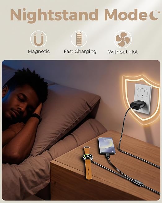2 in 1 for Samsung Watch Charger, 25W USB C Fast Charger Compatible - Image 7