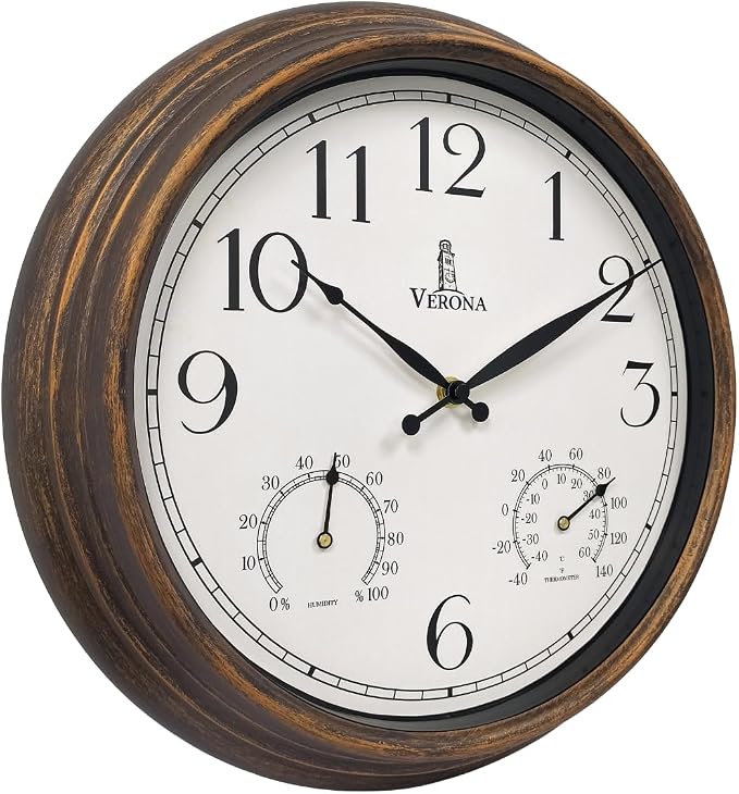 Outdoor Clocks for Patio Waterproof by LovelyHomeEssentials