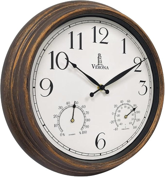 Outdoor Clocks for Patio Waterproof by LovelyHomeEssentials