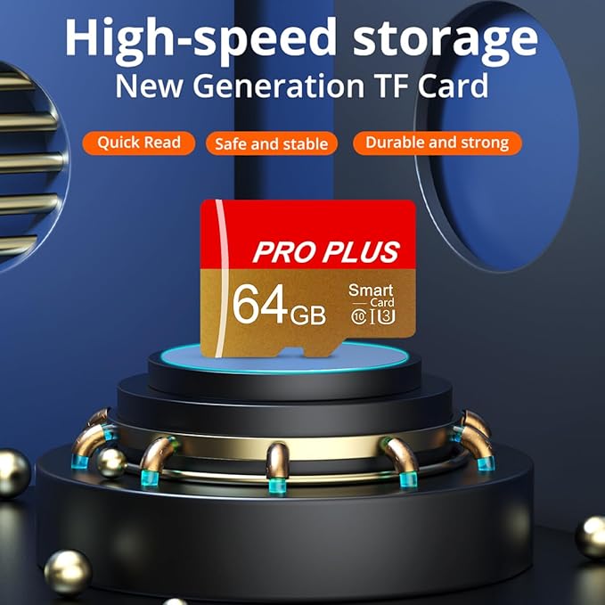 3 Pack TF Card 64GB with Adapter, High Speed Memory Card, UHS-I C10 A1 Memory - Image 4