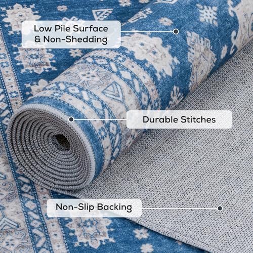 2x8 Runner Rug Washable Non Slip Boho Floor Mat - Image 5