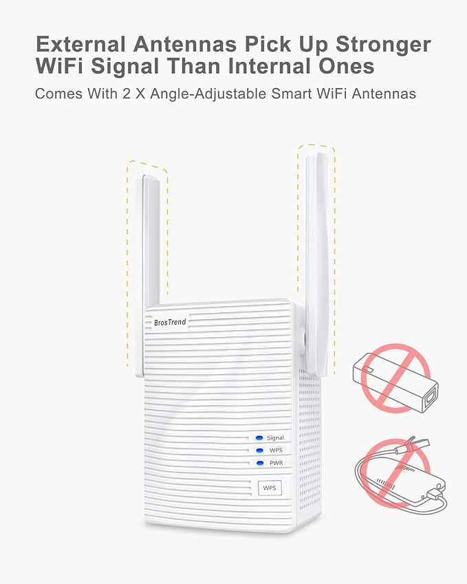 BrosTrend AC1200 WiFi to Ethernet Adapter, 1200Mbps Dual Band Universal - Image 6