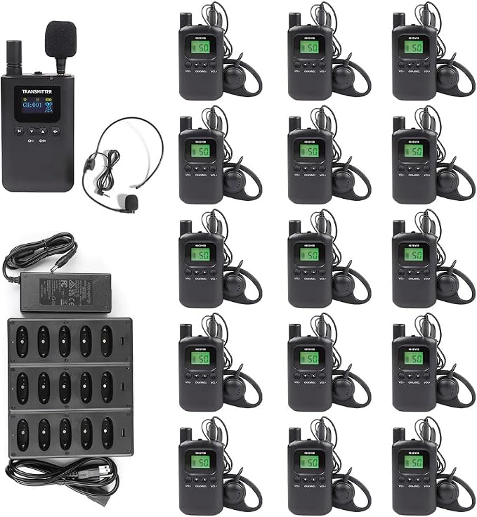 AGJ Wireless Tour Guide System, Tour Guide Headsets, Tour Guide Microphone 1 by AGJ