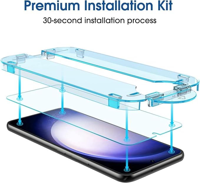 amFilm Auto-Alignment OneTouch for Samsung Galaxy S23 6.1" Screen Protector + - Image 3
