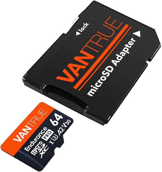 Vantrue 64GB microSD Card with Adapter, U3 UHS-I High Speed SD Card - Image 2
