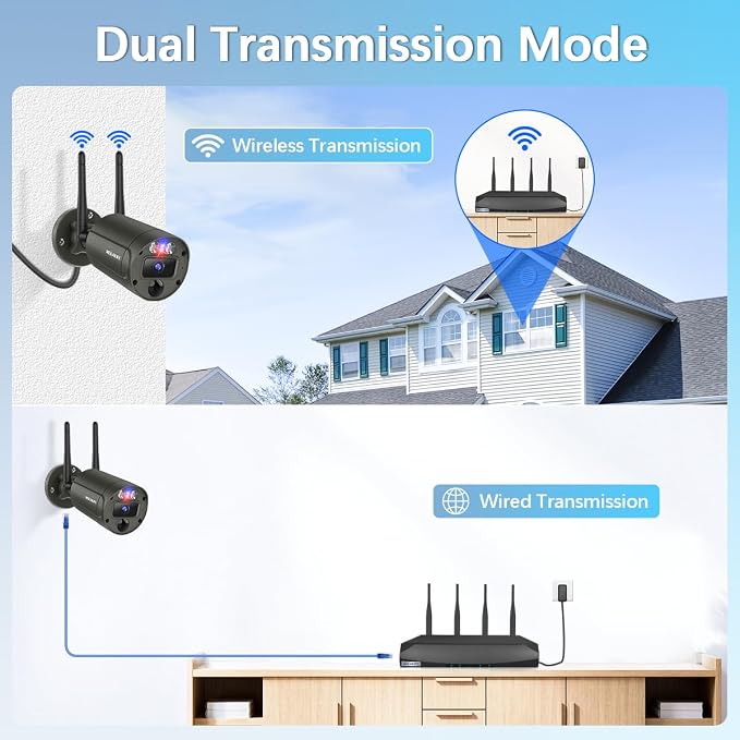【130° Wide Angle & 90 Days Storage】 Outdoor Wireless Security Camera System - Image 6