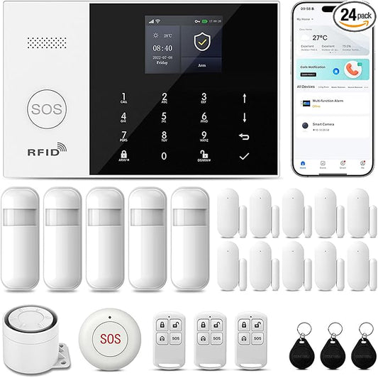 Alarm System for Home Security, Phone App Control, Real-Time Alert, Auto Alarm by PGST
